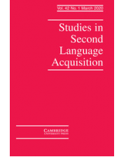 Studies in Second Language Acquisition